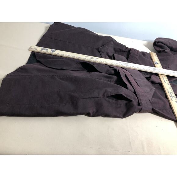 Sistè’s Made In Italy Pea Coat Purple SM Pocket Long Sleeve Open Wool Blended - Picture 11 of 11